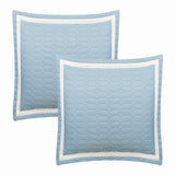 Chic Home Cedar 4 Pieces Duvet Cover Set Cotton Zipper Closure Pillow Shams Blue
