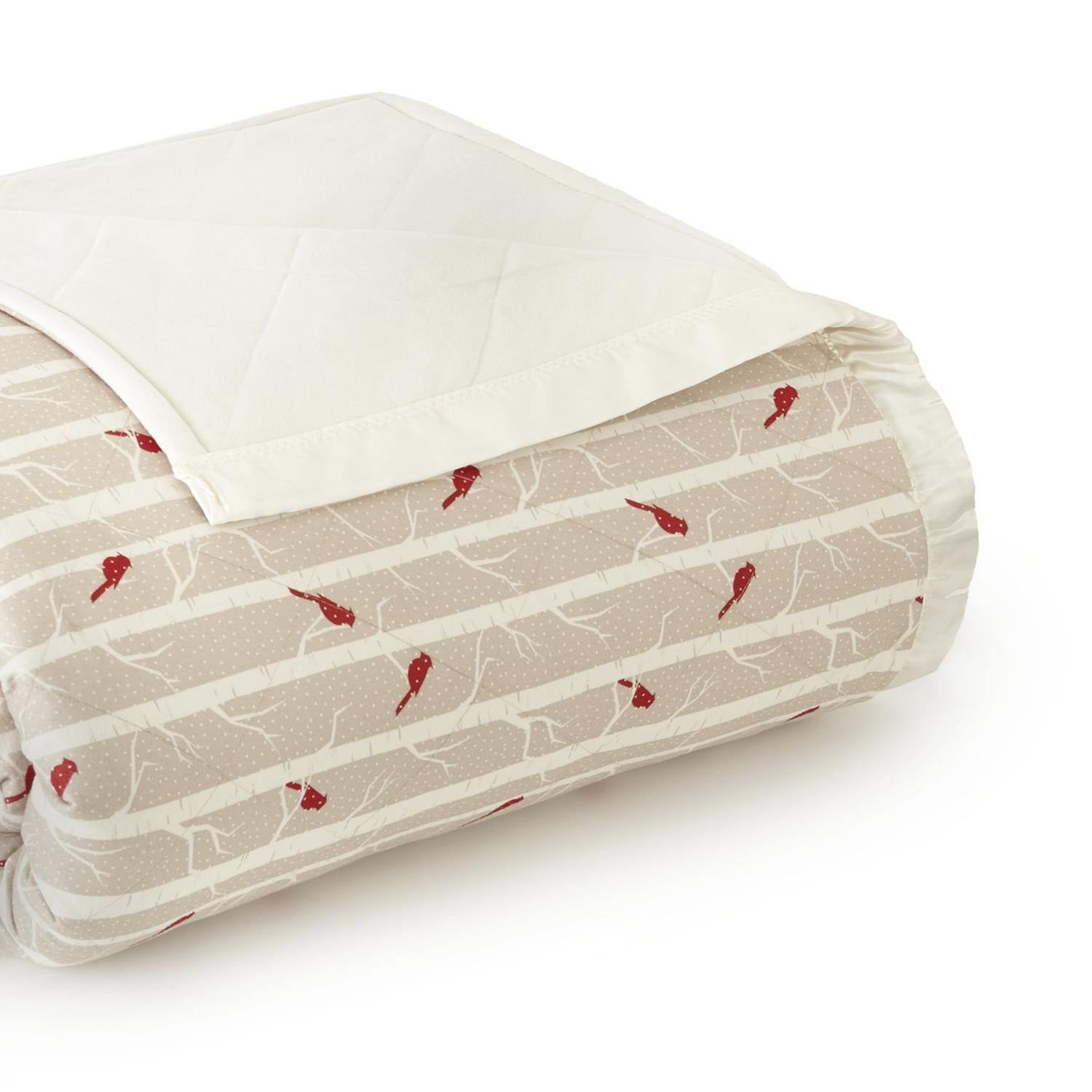 Shavel Micro Flannel Heating Technology Luxuriously Soft And Warm Animal Electric Blanket - Cardinals