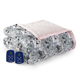 Shavel Micro Flannel High Quality Heating Technology Luxuriously Soft & Warm Solid Patterned Sherpa Electric Blanket