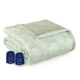 Shavel Micro Flannel High Quality Heating Technology Luxuriously Soft & Warm Solid Patterned Sherpa Electric Blanket
