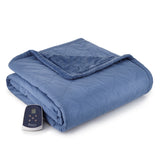Micro Flannel Reversible Electric Throw Blanket 62