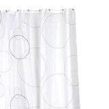 Carnation Home Fashions "Ava" Fabric Shower Curtain - White 70x72"