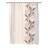 Carnation Home Fashions "Chelsea" Fabric Shower Curtain - Chocolate 70x72"