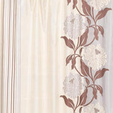 Carnation Home Fashions "Chelsea" Fabric Shower Curtain - Chocolate 70" x 72"