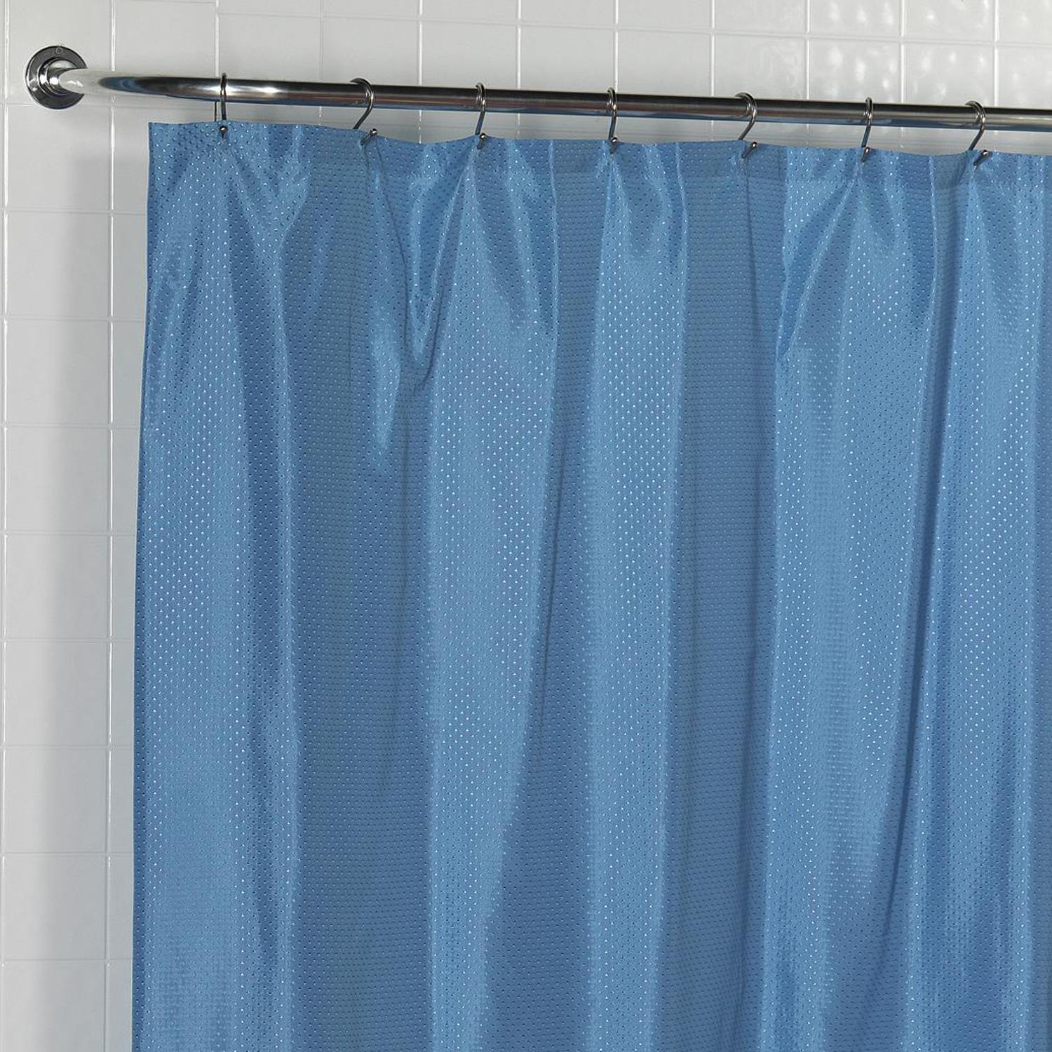 Carnation Home Fashions "Lauren" Dobby Fabric Shower Curtain - 70"x72"