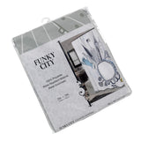 Carnation Home Fashions "Funky City" Heavier Weight 100% polyester Fabric shower curtain - Multi 70x72"