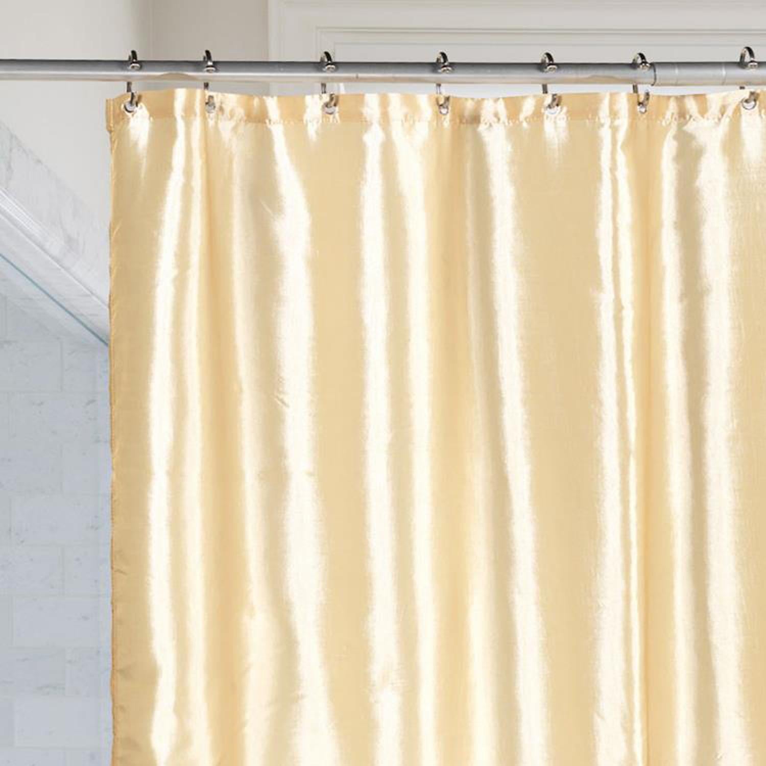 Carnation Home Fashions "Shimmer" Faux Silk Shower Curtain - 70x72"