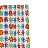 Carnation Home Fashions Extra Long "Abbie" Fabric Shower Curtain - Multi 70" x 84"