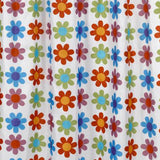 Carnation Home Fashions Extra Long "Abbie" Fabric Shower Curtain - Multi 70" x 84"