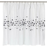 Carnation Home Fashions Premium Quality "Dots" Fabric Shower Curtain - Multi 70x84"