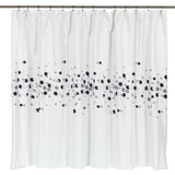 Carnation Home Fashions Premium Quality "Dots" Fabric Shower Curtain - Multi 70" x 84"