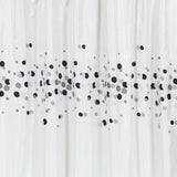 Carnation Home Fashions Premium Quality "Dots" Fabric Shower Curtain - Multi 70" x 84"