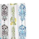 Carnation Home Fashions Extra Long "Olivia" Fabric Shower Curtain - Multi 70" x 84"