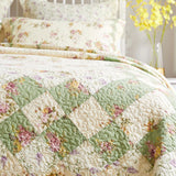 Greenland Home Fashion Bliss Quilt And Pillow Sham Set - Ivory