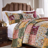 Greenland Home Fashion Antique Chic Quilt And Sham Bonus Set - Multi