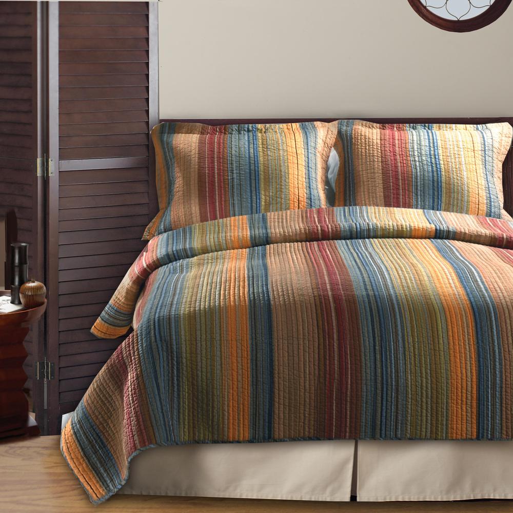 Greenland Home Fashion Katy Quilt And Pillow Sham Set - Multi