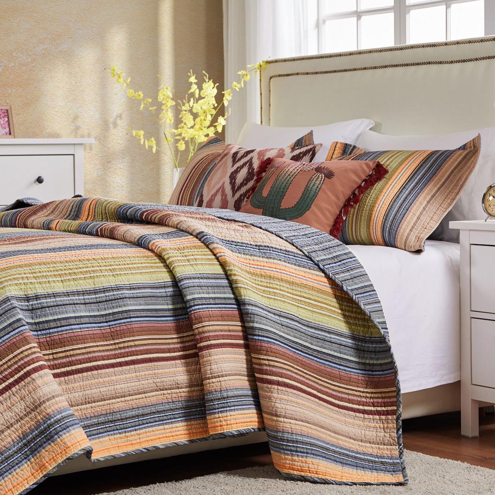 Greenland Home Fashion Katy Quilt And Pillow Sham Set - Multi