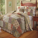 Greenland Home Fashion Blooming Prairie Quilt And Pillow Sham Set - Multi