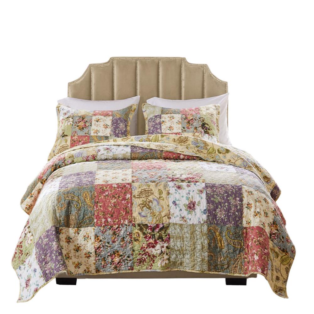 Greenland Home Fashion Blooming Prairie Quilt And Pillow Sham Set - Multi