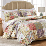 Greenland Home Fashion Blooming Prairie Quilt And Pillow Sham Set - Multi