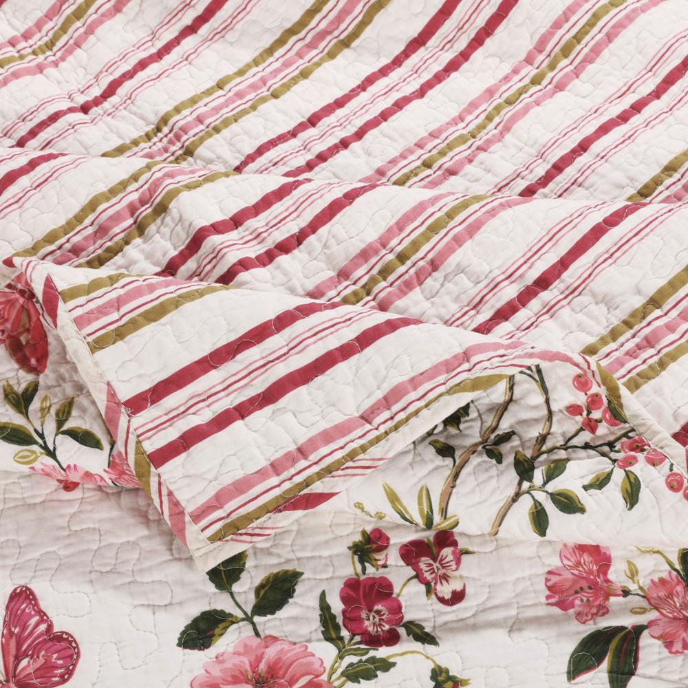 Greenland Home Fashion Butterflies Quilt And Pillow Sham Set - Multi