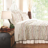 Greenland Home Fashion Bella Ruffle Quilt And Pillow Sham Set - Multi