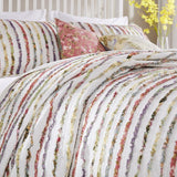 Greenland Home Fashion Bella Ruffled Shabby Comforter Set - Multi