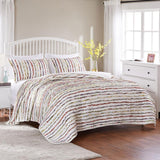 Greenland Home Fashion Bella Ruffle Quilt And Pillow Sham Set - Multi