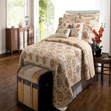 Greenland Home Fashion Andorra Quilt And Sham Bonus Set - Multi