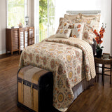 Greenland Home Fashion Andorra Quilt And Pillow Sham Set - Multi