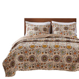 Greenland Home Fashion Andorra Quilt And Pillow Sham Set - Multi