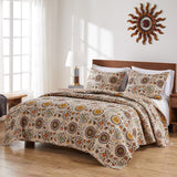 Greenland Home Fashion Andorra Quilt And Pillow Sham Set - Multi