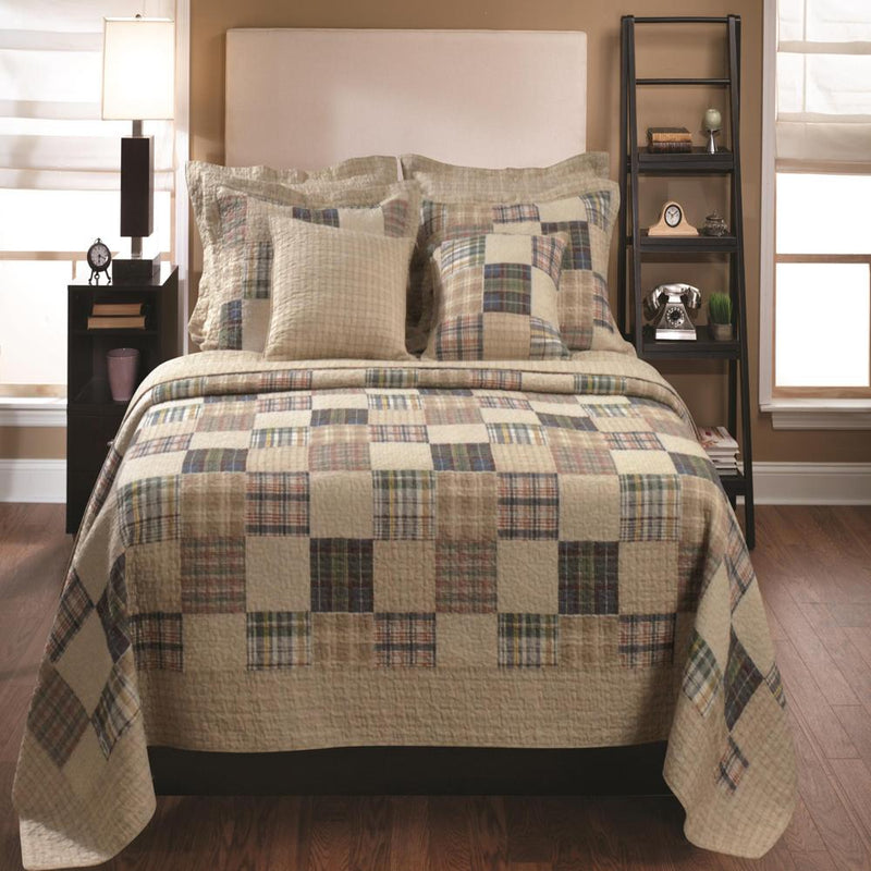 Greenland Home Fashion Oxford Quilt And Pillow Sham Set - Multi