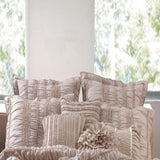 Greenland Home Fashion Tiana Quilt And Pillow Sham Set - Twin 68x86", Taupe