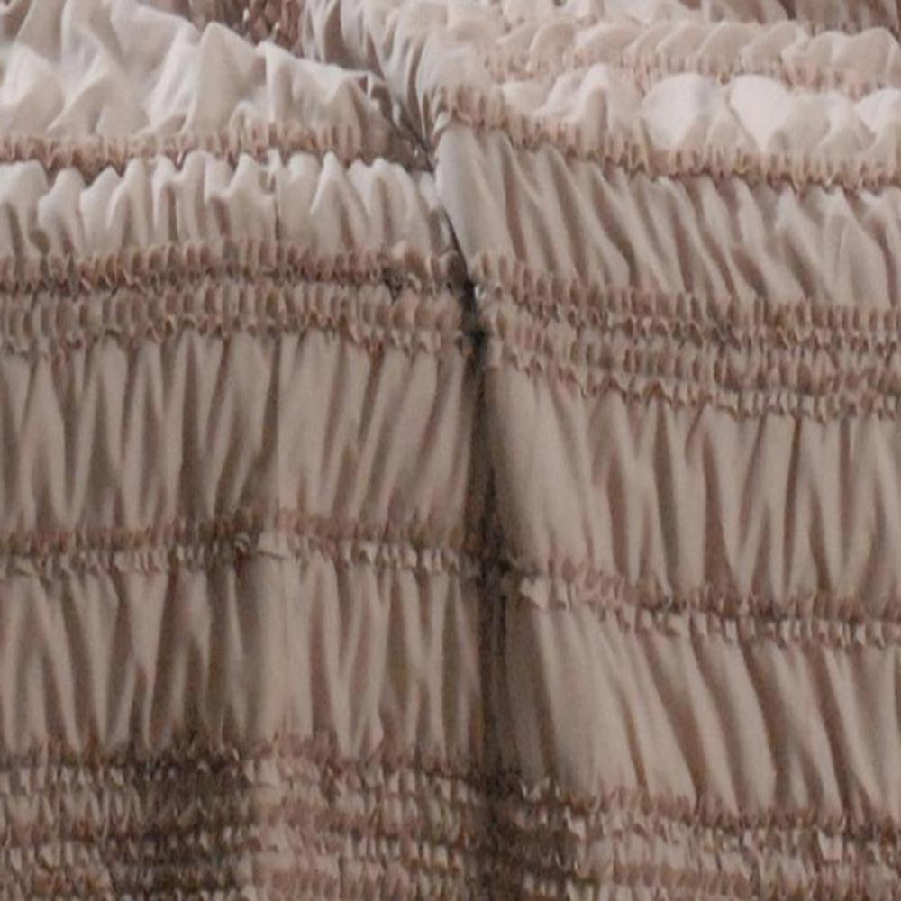 Greenland Home Fashion Tiana Quilt And Pillow Sham Set - Twin 68x86", Taupe