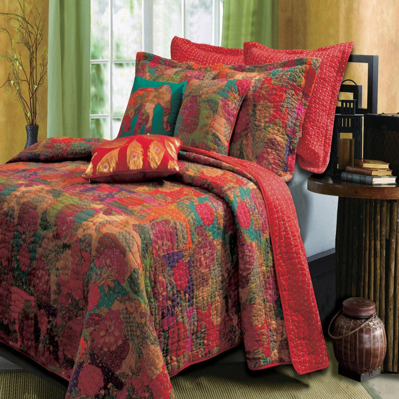Greenland Home Fashion Jewel Quilt And Sham Bonus Set - Multi