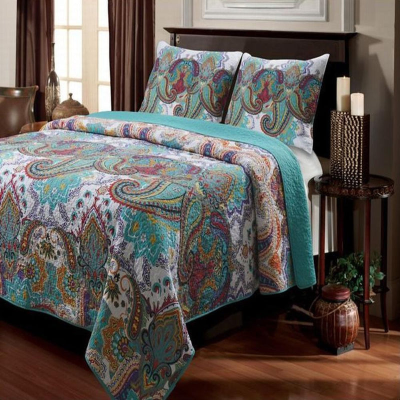 Greenland Home Fashion Nirvana Quilt And Pillow Sham Set - Multi