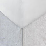 Greenland Home Fashion Paisley Quilted Bed Skirt 18" - White