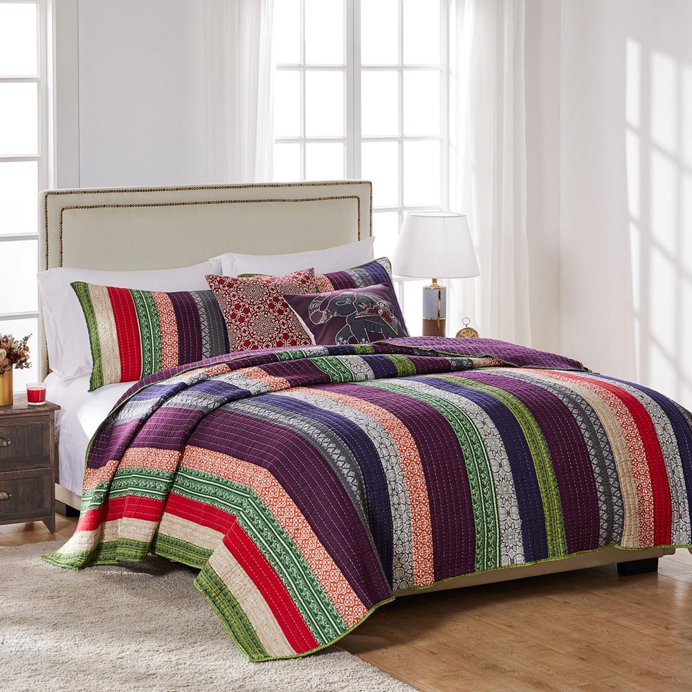 Greenland Home Fashion Marley Quilt Set - 2 - Piece - Multi