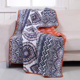 Greenland Home Fashion Medina Throw Blanket - Saffron 50x60