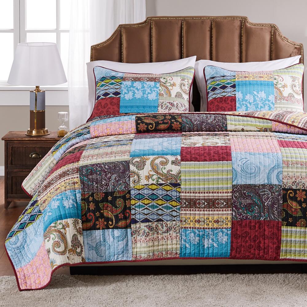 Greenland Home Fashion Bohemian Dream Quilt Set - 2 - Piece - Multi