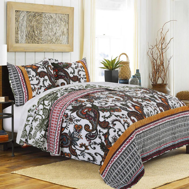 Greenland Home Fashion Orleans Quilt Set - 2 - Piece - Multi
