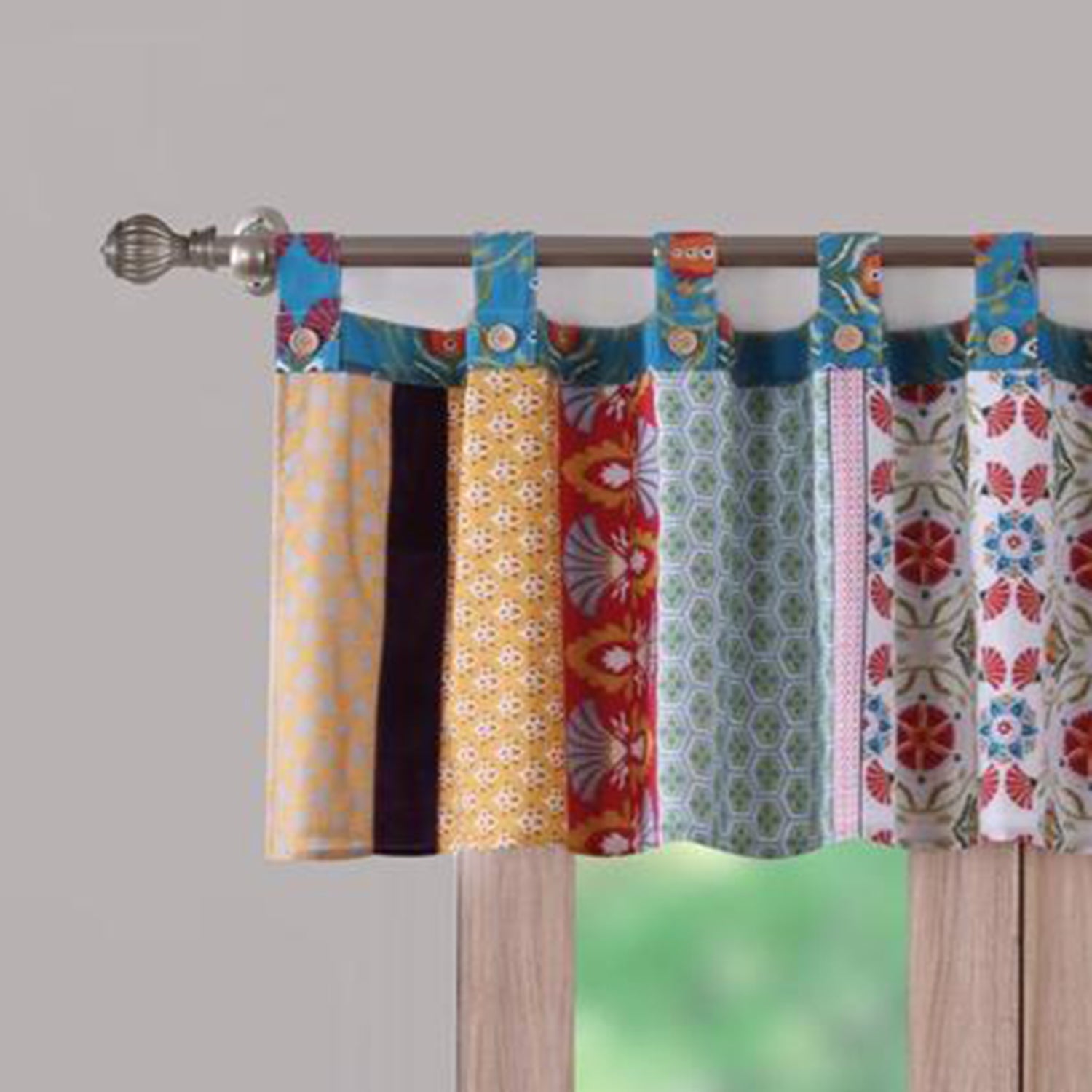 Barefoot Bungalow Thalia Window Valance - 84x21", Multi