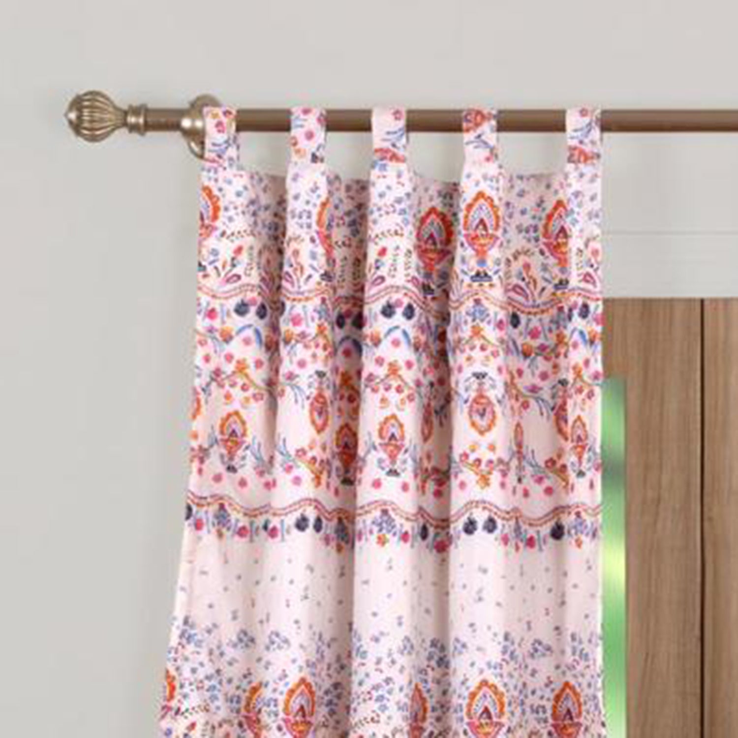 Barefoot Bungalow Amber Window Curtain Panel Pair (2) - 42x84", Multi