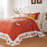Barefoot Bungalow Topanga Luxury Modern Design 3 Pieces Bedspread Set for Bed Multicolor