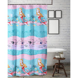 Greenland Home Fashion Mermaid Square Bath Shower Curtain - Multi 72x72