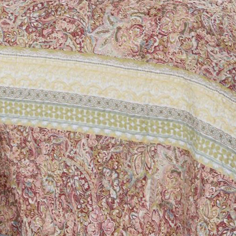 Barefoot Bungalow Palisades Bedspread And Pillow Sham Set - Queen 110x118", Pastel