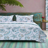 Barefoot Bungalow Oversized 100% Microfiber Polyester Cruz Reversible Quilt And Pillow Sham Set - Twin 68x88", Multi