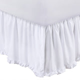 Greenland Home Fashion Sasha White Bed Skirt Drop 15" - White