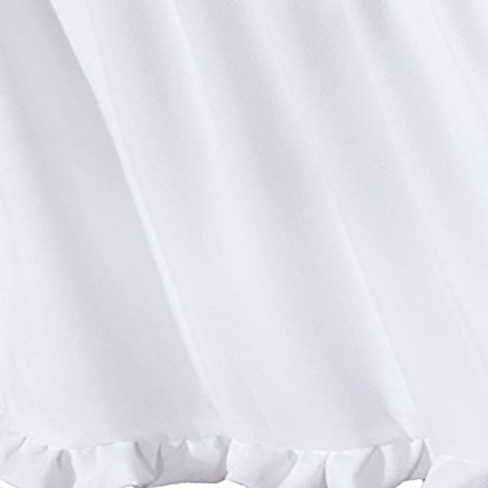 Greenland Home Fashion Sasha White Bed Skirt Drop 15" - White